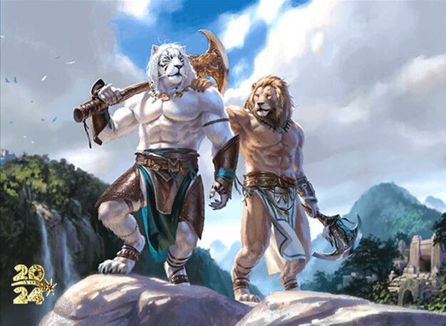 Ajani, Nacatl Pariah // Ajani, Nacatl Avenger Crop image Wallpaper