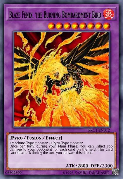 Blaze Fenix, the Burning Bombardment Bird Crop image Wallpaper