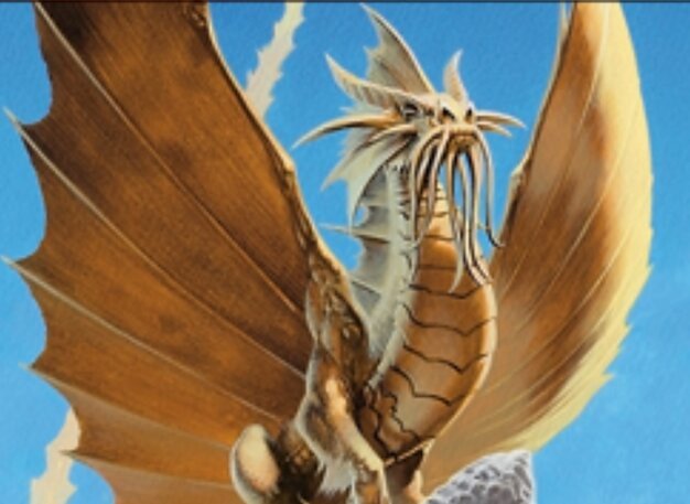 Adult Gold Dragon Crop image Wallpaper