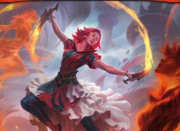 Rionya, Fire Dancer Crop image Wallpaper