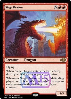 Siege Dragon | Magic: the Gathering MTG Cards