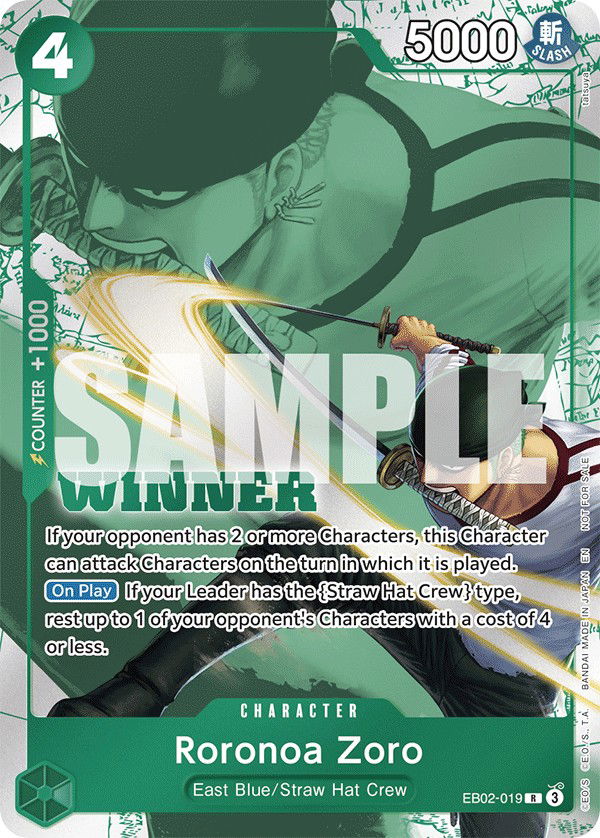 Roronoa Zoro EB02-019 Crop image Wallpaper