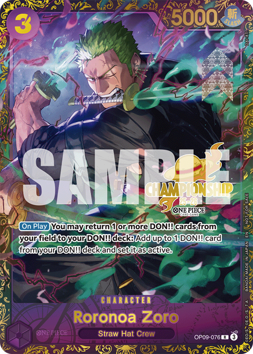 Roronoa Zoro OP09-076 Full hd image