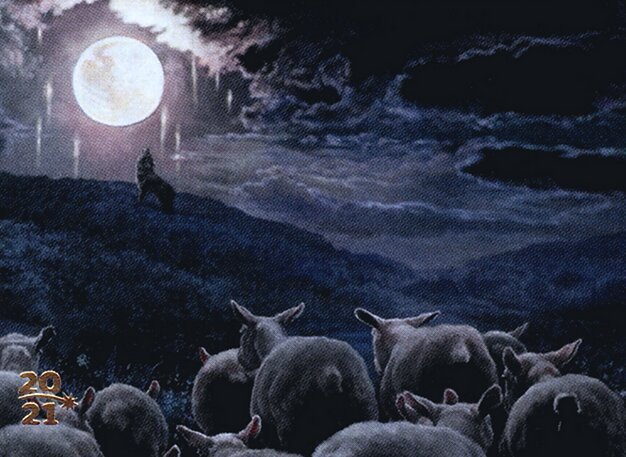 Howling Moon Crop image Wallpaper
