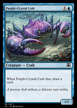 Crabe aux cristaux violets