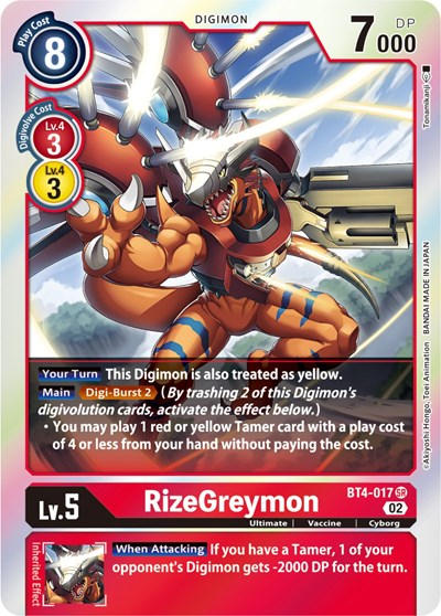 RizeGreymon - BT4-017 Full hd image