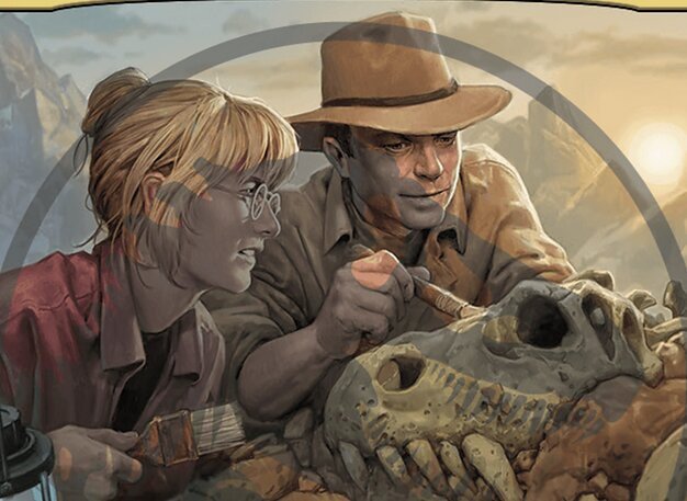 Ellie and Alan, Paleontologists Crop image Wallpaper