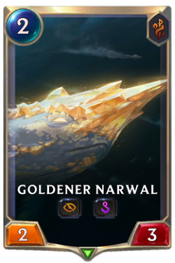 Goldener Narwal