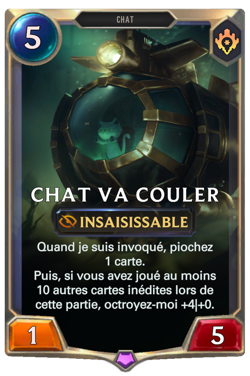 Chat va couler image