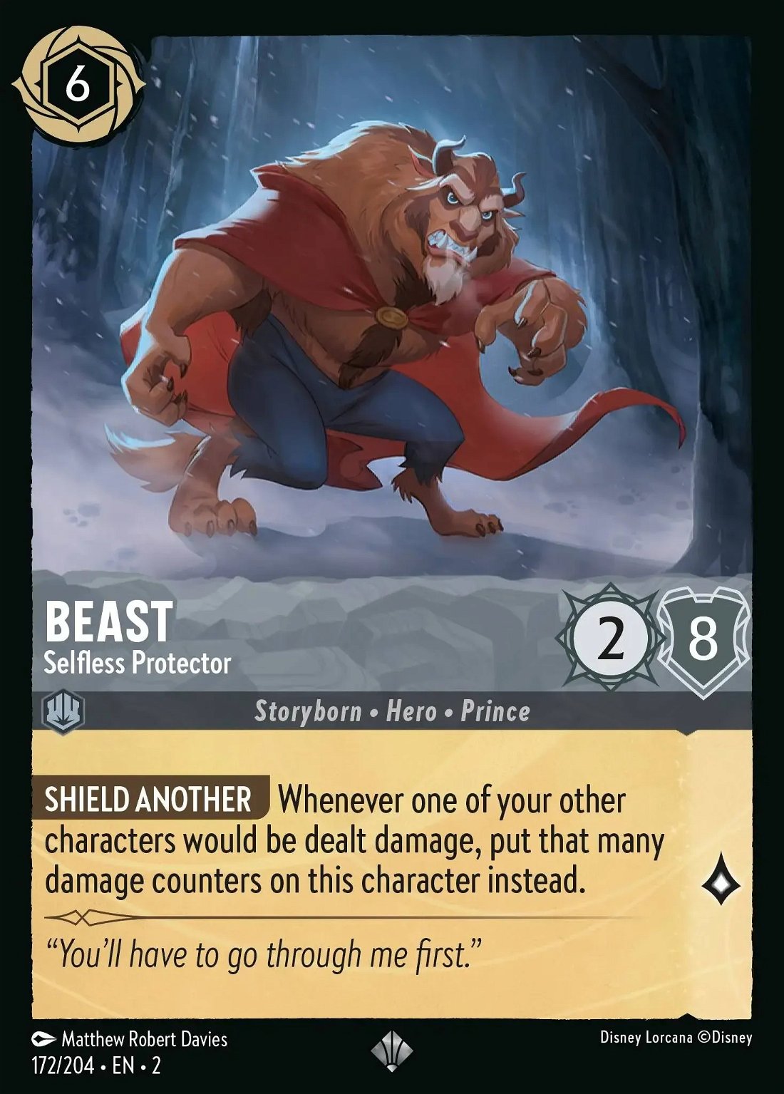 Beast - Selfless Protector Crop image Wallpaper