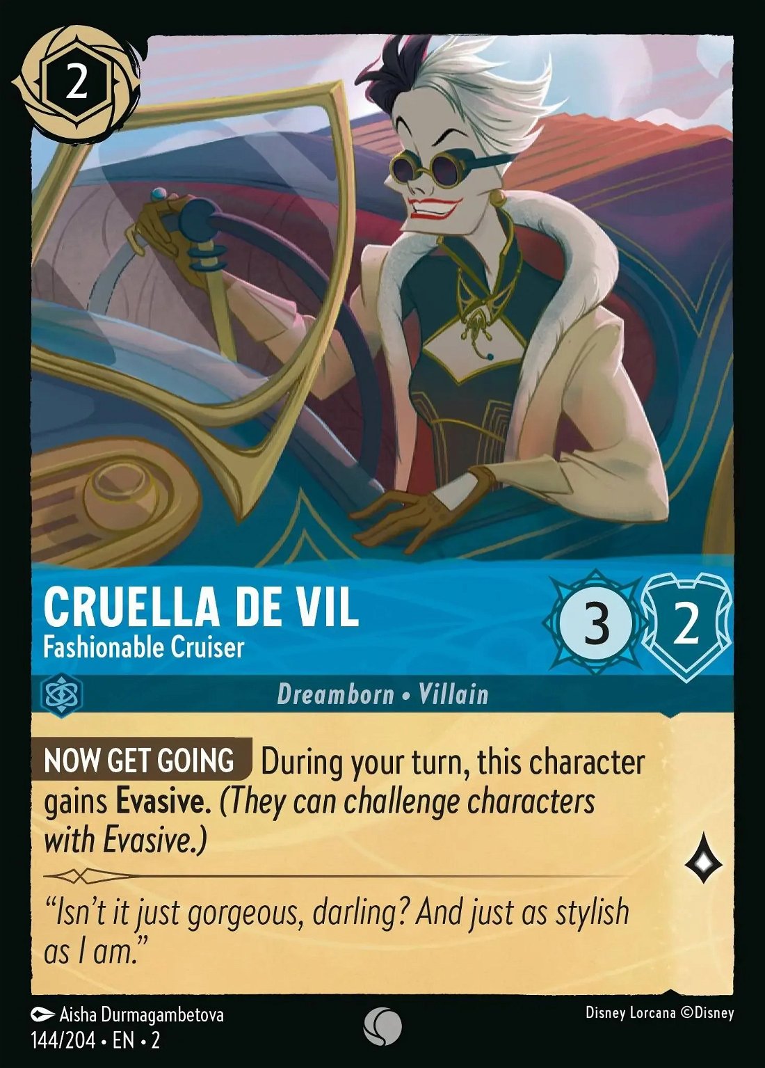 Cruella De Vil - Fashionable Cruiser Crop image Wallpaper