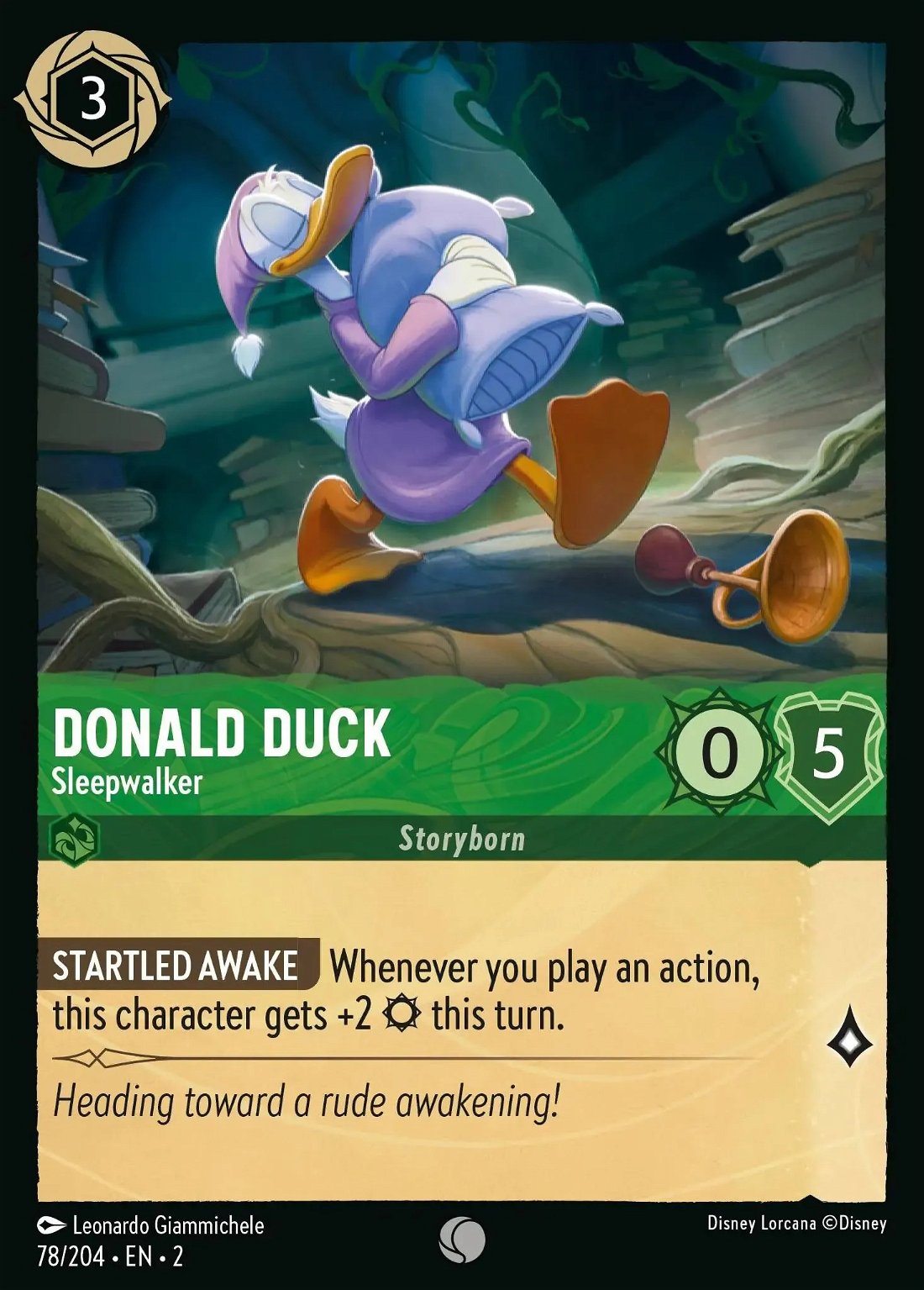 Donald Duck - Sleepwalker Crop image Wallpaper