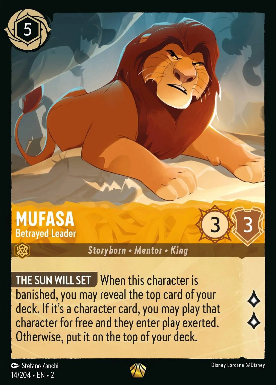 Mufasa - Betrayed Leader Crop image Wallpaper