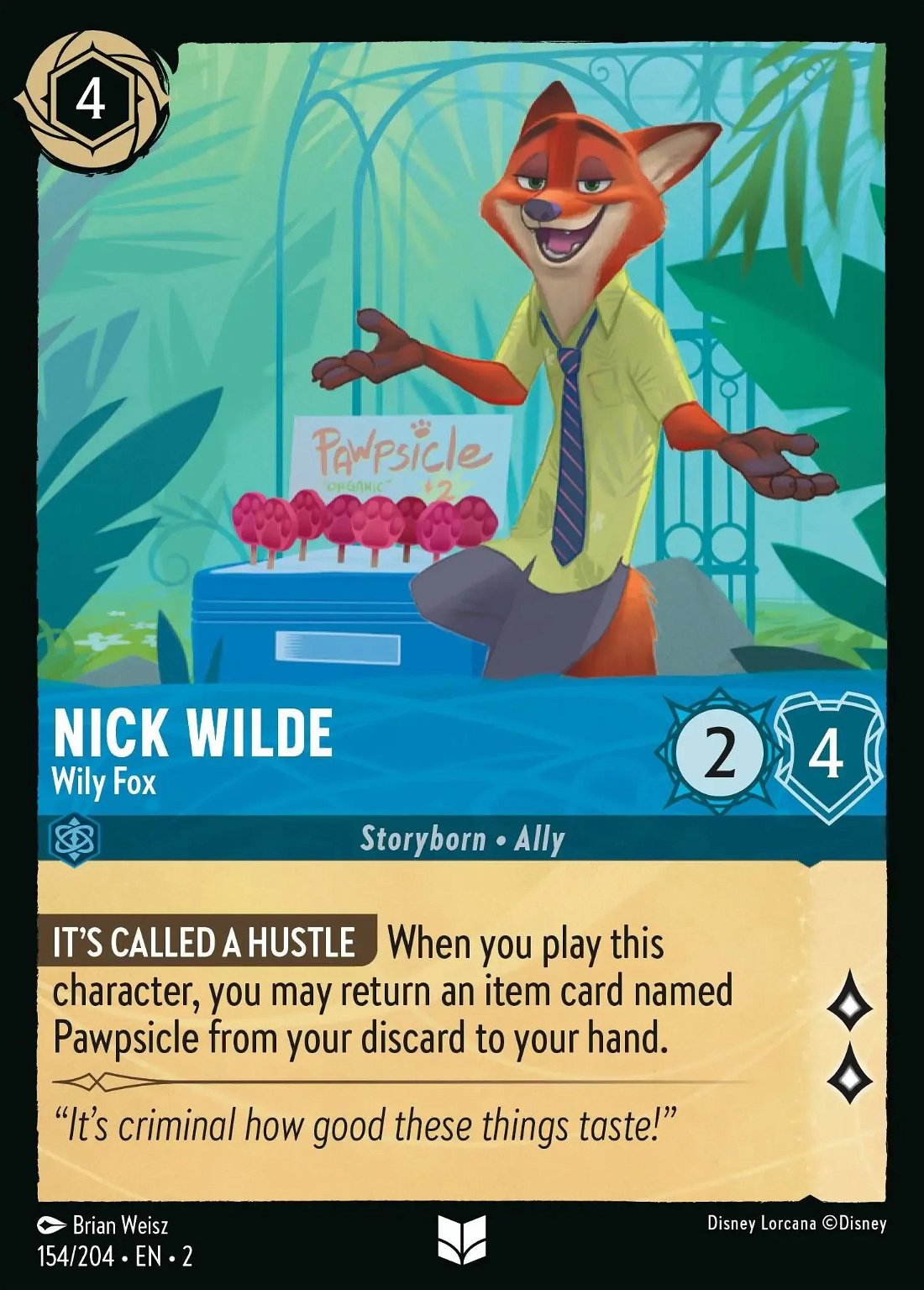 Nick Wilde - Wily Fox Crop image Wallpaper