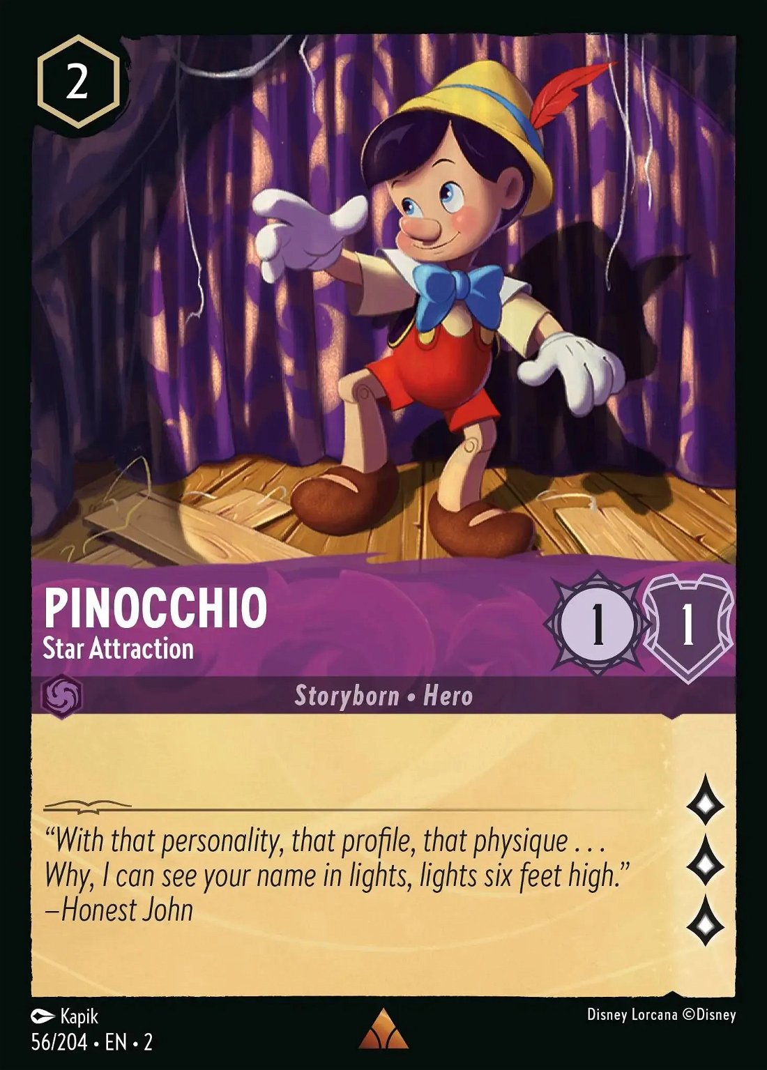 Pinocchio - Star Attraction Crop image Wallpaper