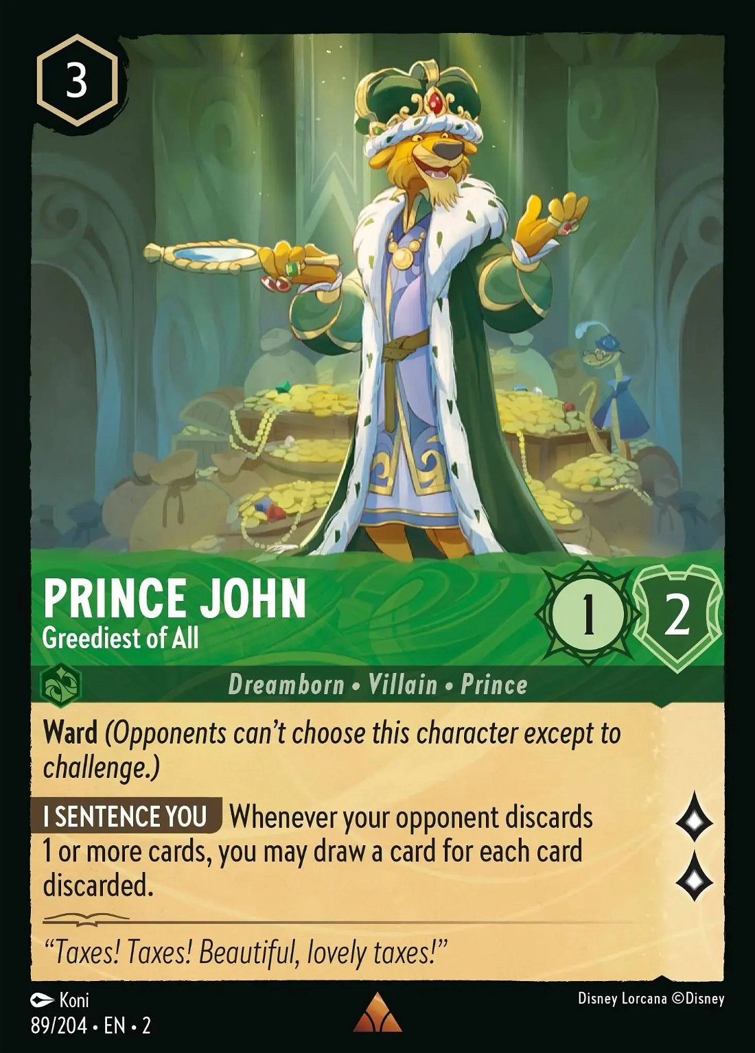 Prince John - Greediest of All Crop image Wallpaper