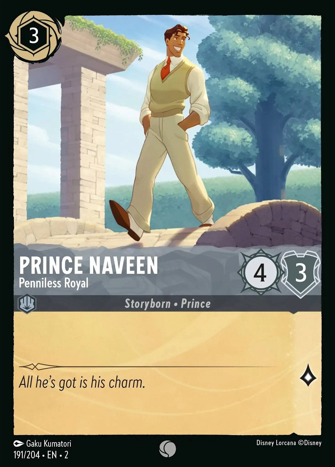 Prince Naveen - Penniless Royal Crop image Wallpaper