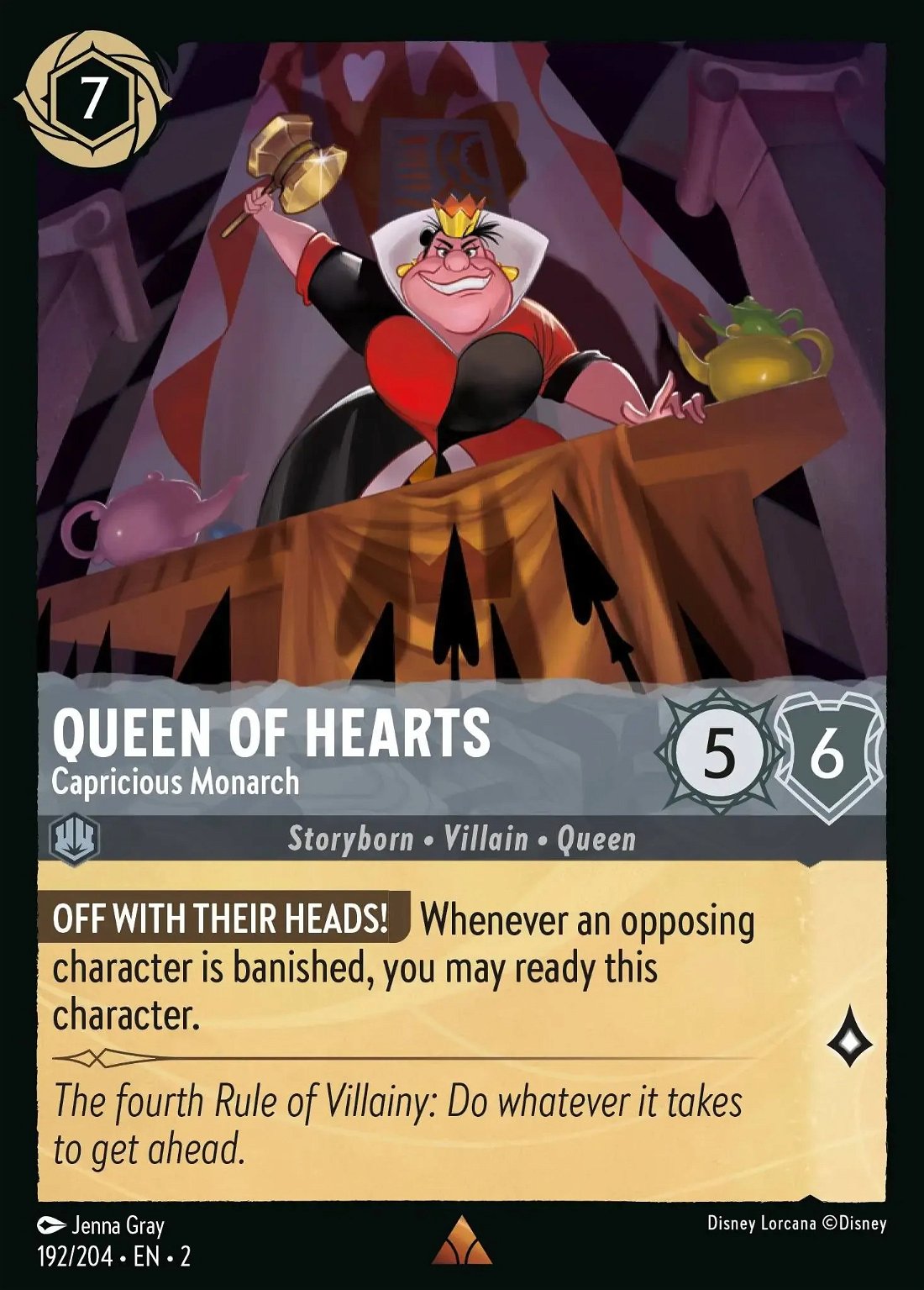 Queen Of Hearts - Capricious Monarch Crop image Wallpaper
