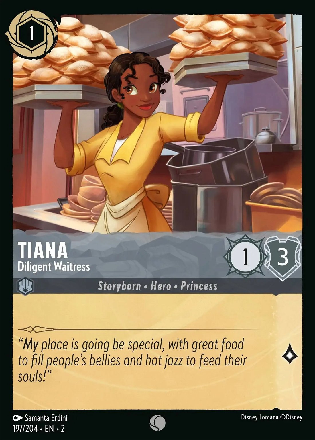 Tiana - Diligent Waitress Crop image Wallpaper