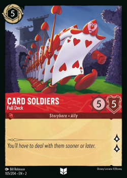 Soldats de cartes - Jeu complet