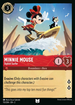 Minnie Mouse - Surfista con Estilo.