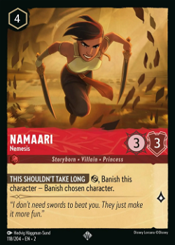 Namaari - Nemesis translates to Namaari - Nemesis in Italian. image
