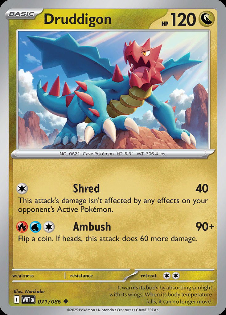 Druddigon WHT 71 Crop image Wallpaper