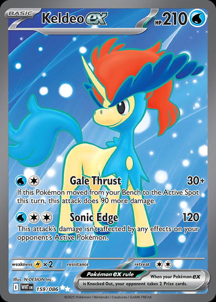 Keldeo ex WHT 159 Crop image Wallpaper