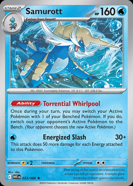 Samurott: Black Bolt & White Flare (Standard, 2025.2 - Ver.1) deck image