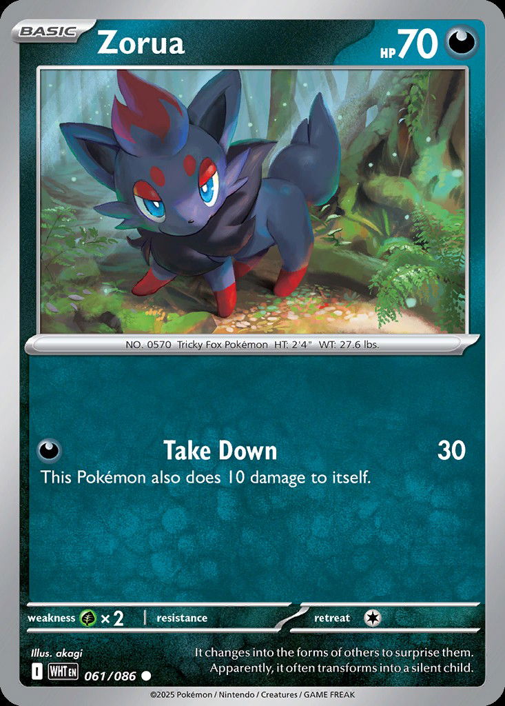 Zorua WHT 61 Crop image Wallpaper