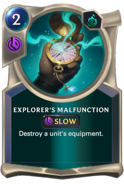 Explorer's Malfunction