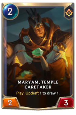 Maryam, Temple Caretaker