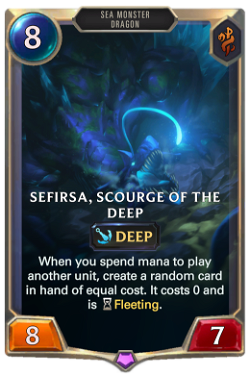 Sefirsa, Scourge of the Deep