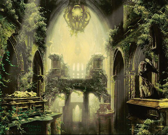Overgrown Tomb Crop image Wallpaper