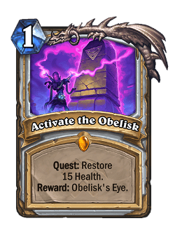 Activate the Obelisk image