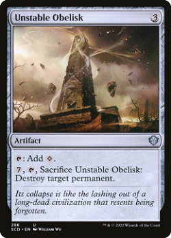 Instabiler Obelisk