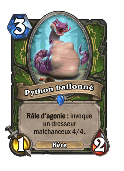 Python ballonné image