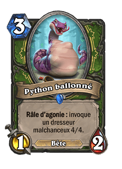 Python ballonné