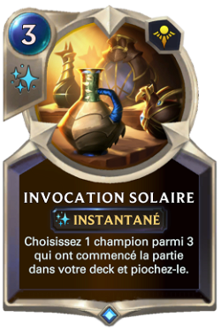 Invocation solaire