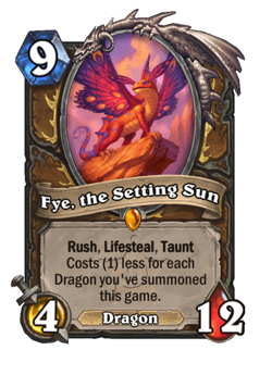 Fye, the Setting Sun
