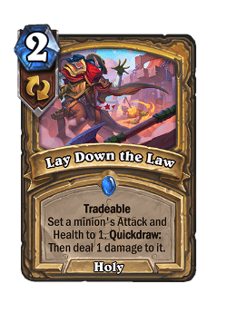 Lay Down the Law