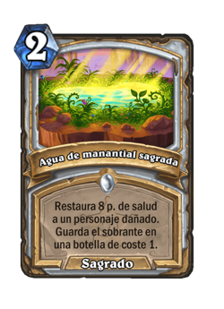 Agua de manantial sagrada