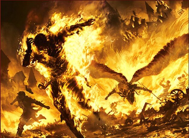 Fiery Temper Crop image Wallpaper