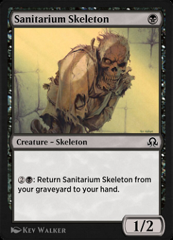 Skelett aus dem Sanatorium