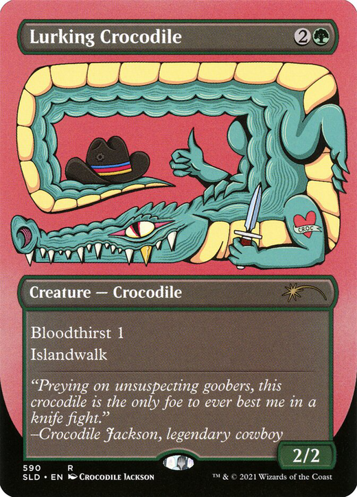Crocodile en maraude image