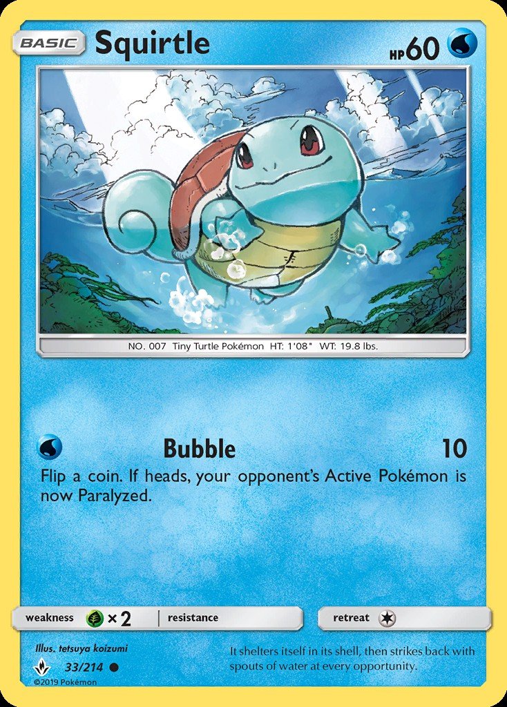 Squirtle Unb 33 Pokemon Tcg Pok Cards