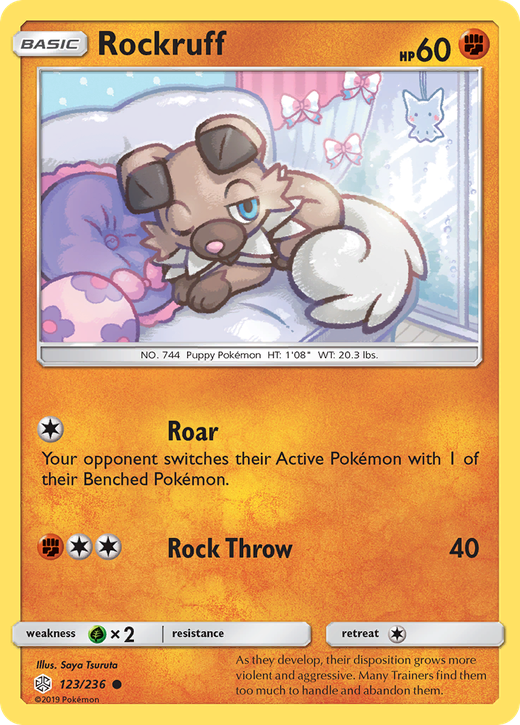 Rockruff CEC 123 translates to Goupix TEC 123 in French. image