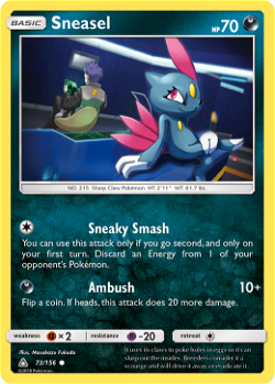 Sneasel UPR 73 -> 스니젤 UPR 73 image