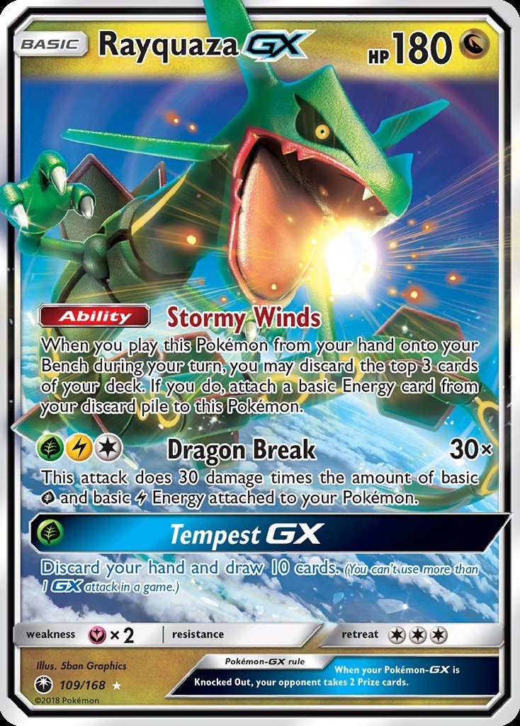 Rayquaza-GX CES 109 Crop image Wallpaper
