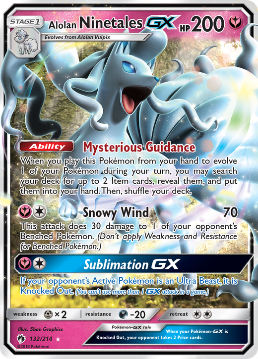 Alolan Ninetales-GX LOT 132: Alolan Ninetales-GX LOT 132 image